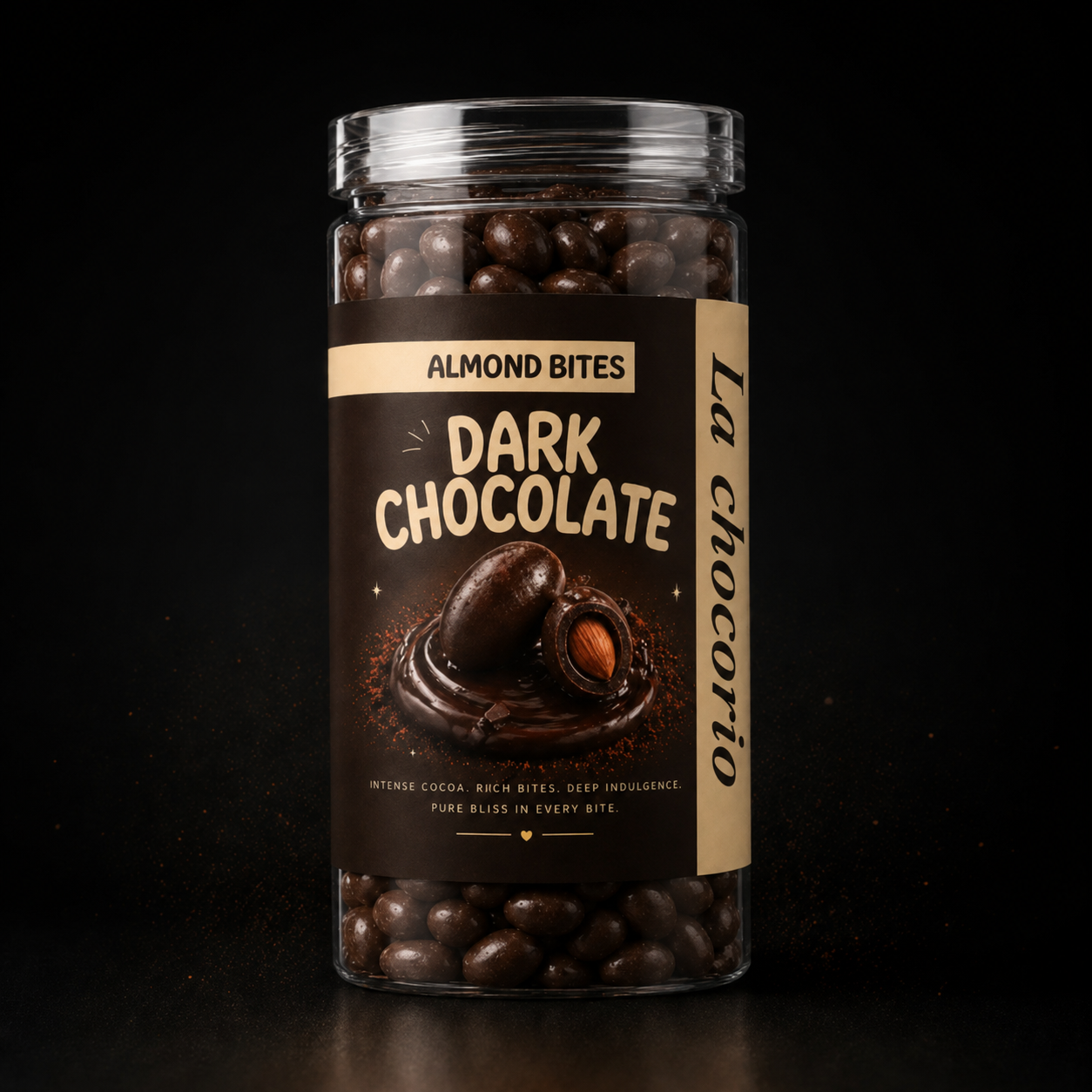 La Chocorio Dark Chocolate Flavour Coated Almond